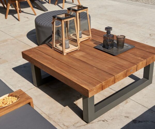 Marbella Teak Top Outdoor Coffee Table - Outdoor Garden Furniture For Sale Dublin Ireland