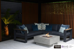 Contemporary Garden Sofa Salamanca and Gas Fire - Outdoor Furniture For Sale Dublin