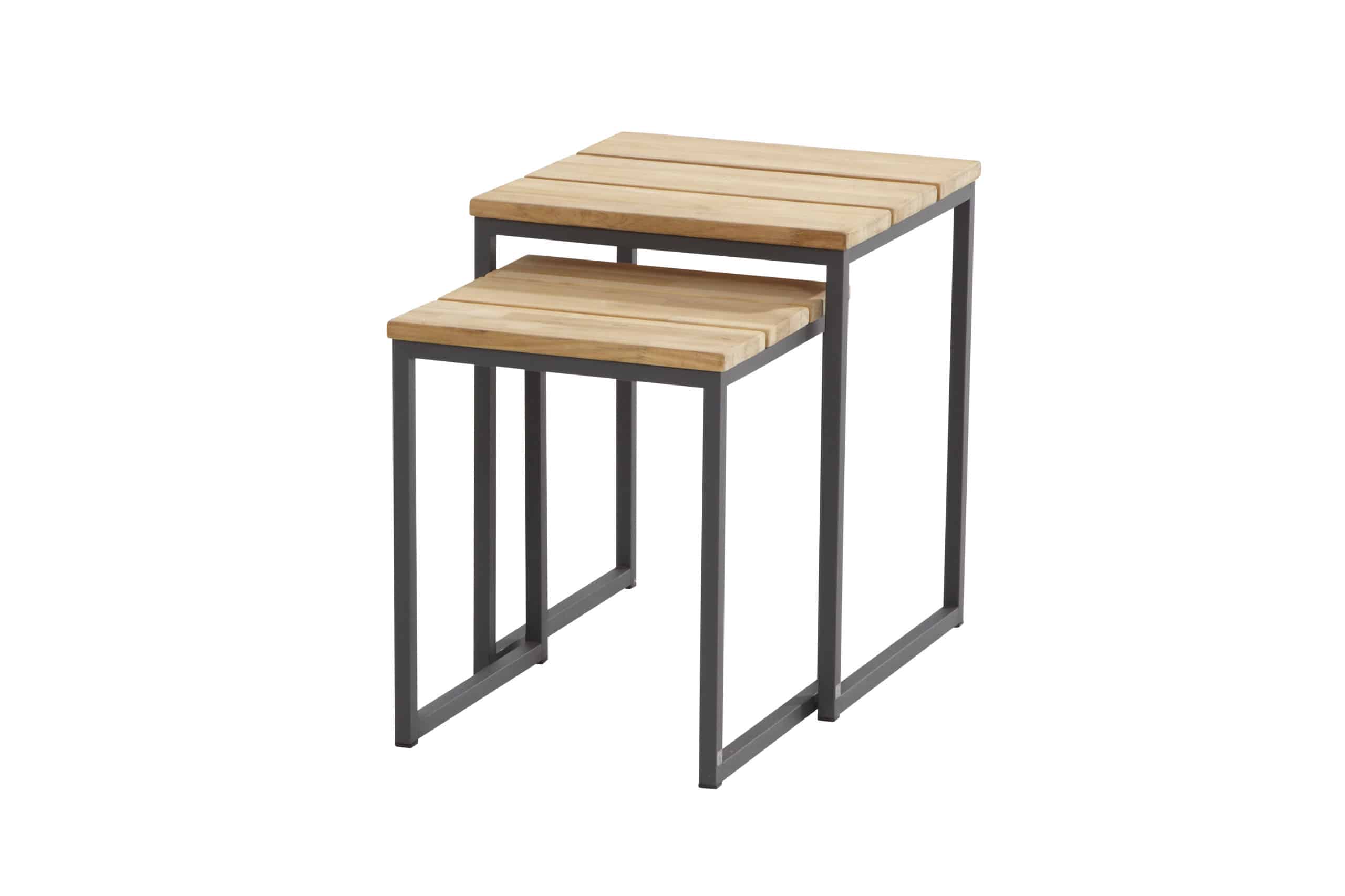 Set Of 2 Nesting Outdoor Side Tables