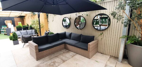 Sousse 3 Piece Garden Corner Sofa