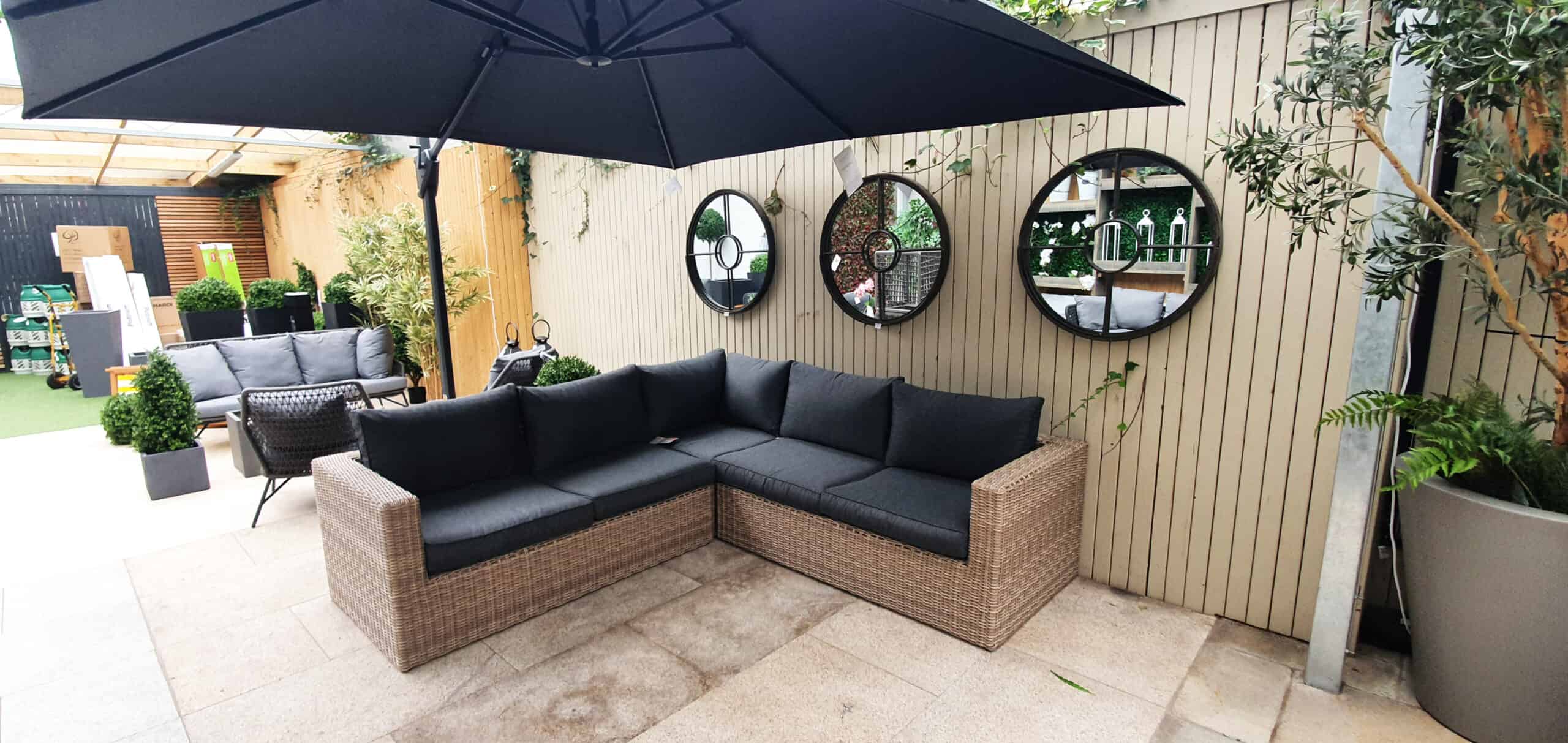 Sousse 3 Piece Garden Corner Sofa