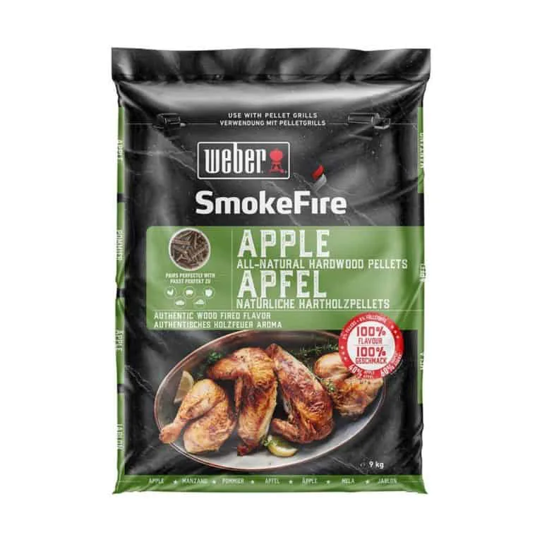 Apple All-Natural Hardwood Pellets For Weber SmokeFire For Sale Dublin Ireland