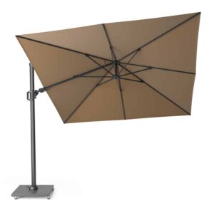 Alexander Cantilever T2 3m Square Side Elevated Parasol Taupe - Garden Parasols For Sale Dublin Ireland