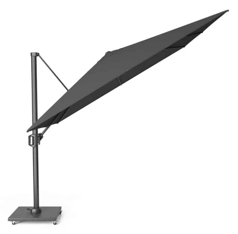 Alexander Cantilever T2 3m Square Side Elevated Parasol Faded Black - Garden Parasols For Sale Dublin