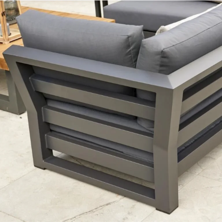 Strong Aluminium Frame and Construction of the Nevada Corner Sofa Set - The Premium lifestyle outdoor lifestyle furniture set in Ireland