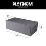 Platinum AeroCover Lounge Bench Cover 170x100xH70