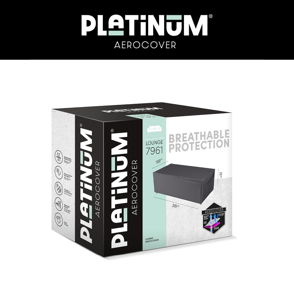 Platinum AeroCover Lounge Bench Cover 205x100xH70