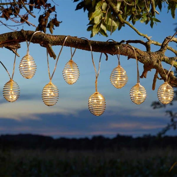 Smart Spiral Lights | Solar String Lights | Set of 10