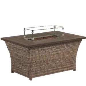 Carina Rectangular Outdoor Fire Pit Table