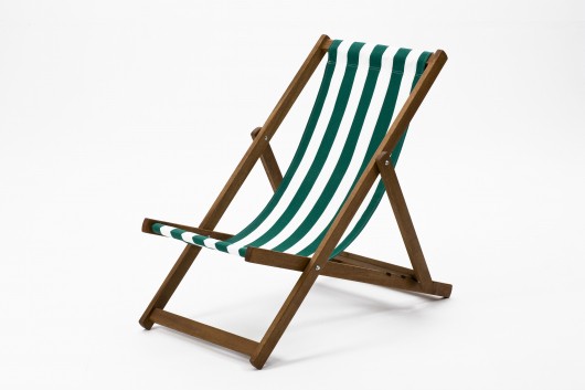 Southsea Deckchair Green/White Stripe