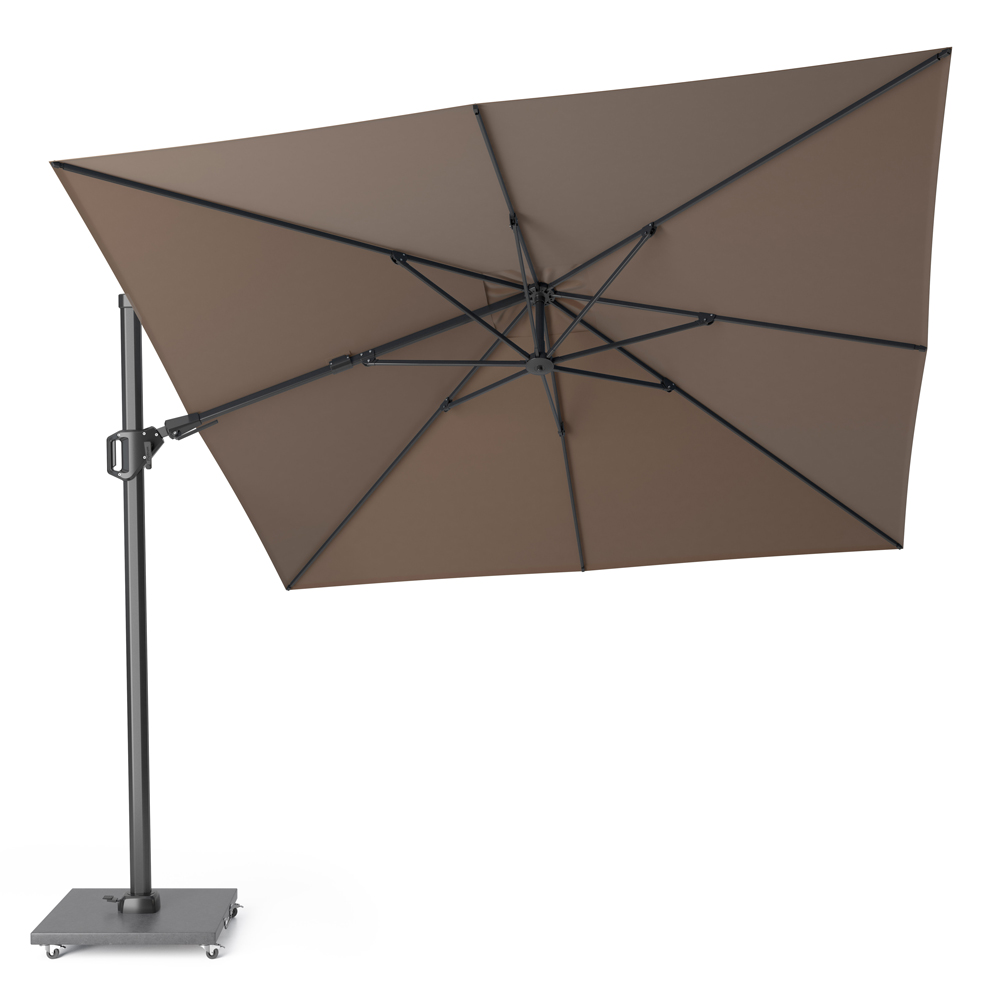 Alexander Cantilever Garden Parasol 3x3m Havana + Modena Base