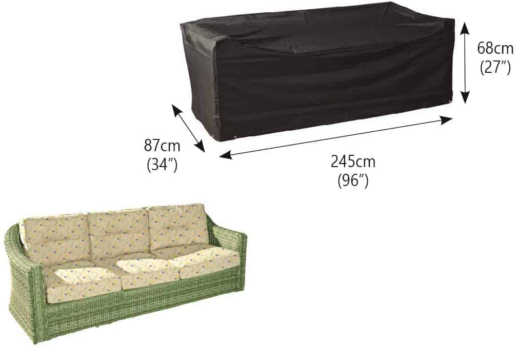 Bosmere 3Seater Outdoor Sofa Cover Garden Furniture Covers Garden