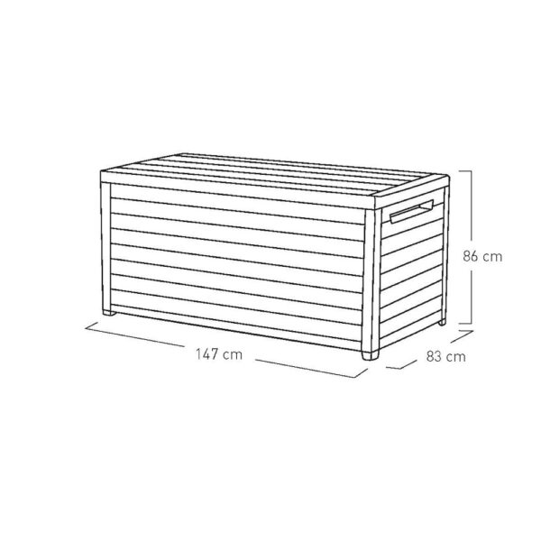 Ontario Garden Storage Box Anthracite