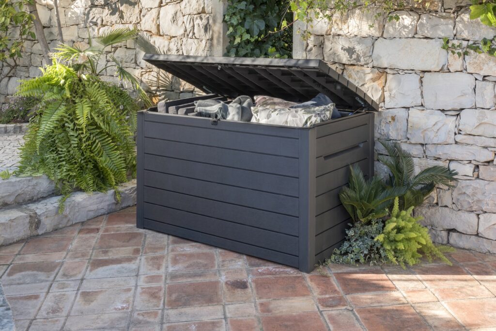Ontario Garden Storage Box Anthracite - Outdoor Storage For Sale Dublin Ireland