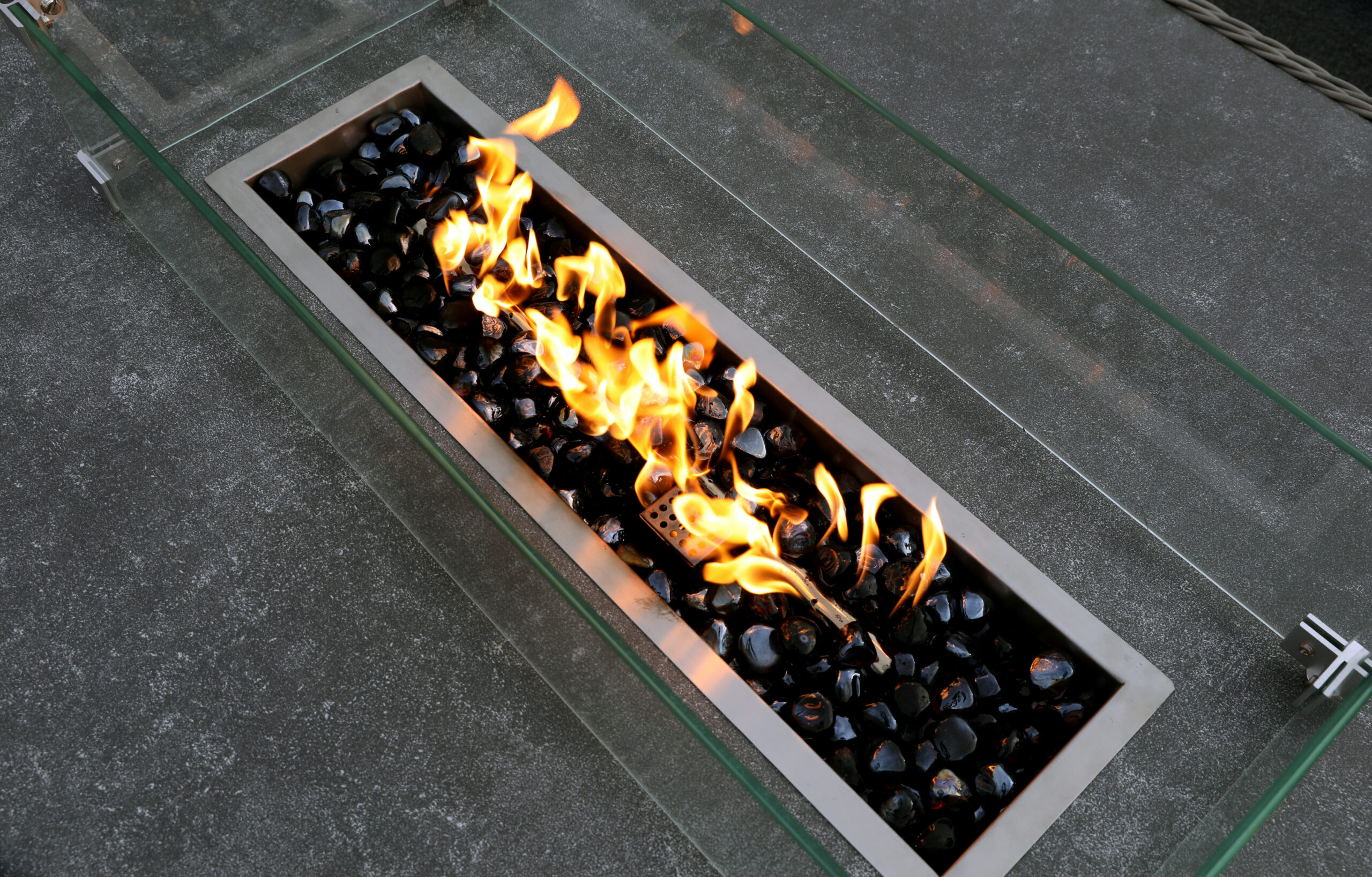 Catalan Outdoor Corner Sofa Dining Set With Fire Pit Table *Online Only*