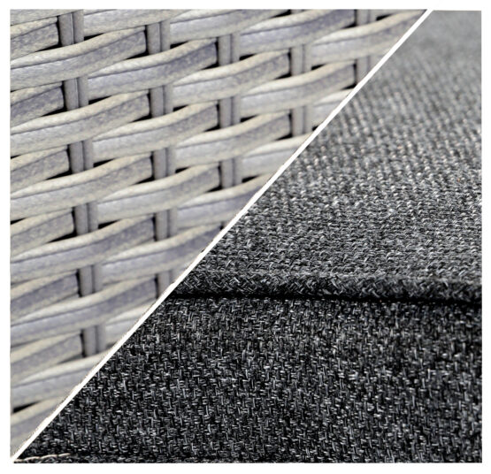 Catalan Six Seater Round Outdoor Dining Set With Fire Pit Table