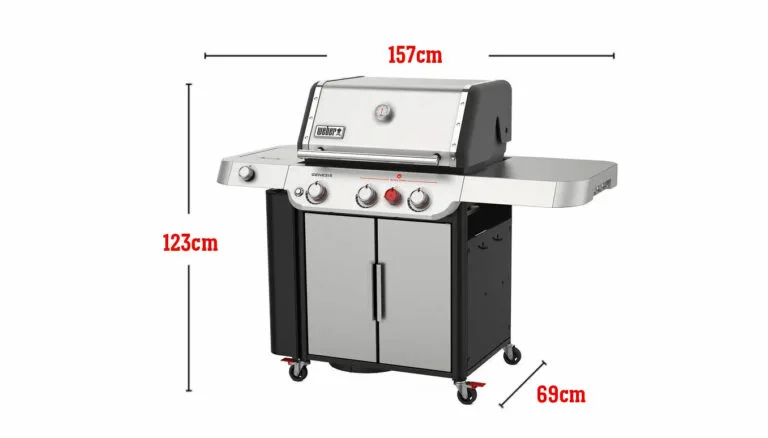 Dimensions of the Weber Genesis E-325s Gas Grill