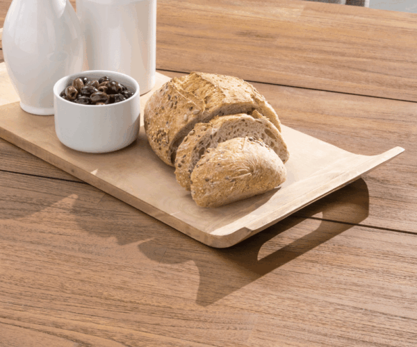 los marcos top view garden dining teak table
