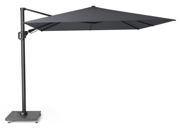 Platinum Challenger T2 Cantilever Garden Parasol 3x3m Anthracite with Modena Base