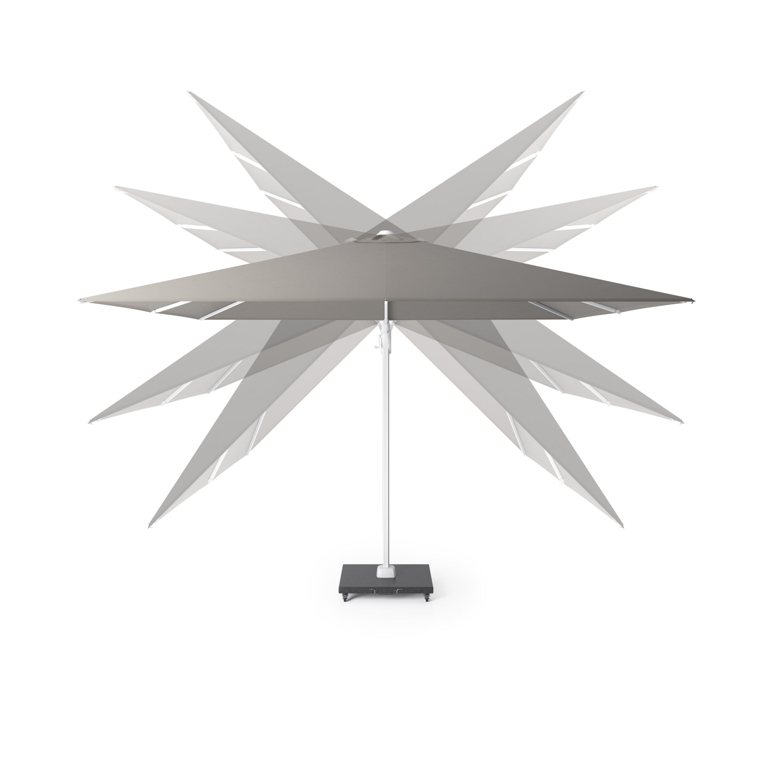 Platinum Challenger T2 Glow 3x3m Taupe Parasol