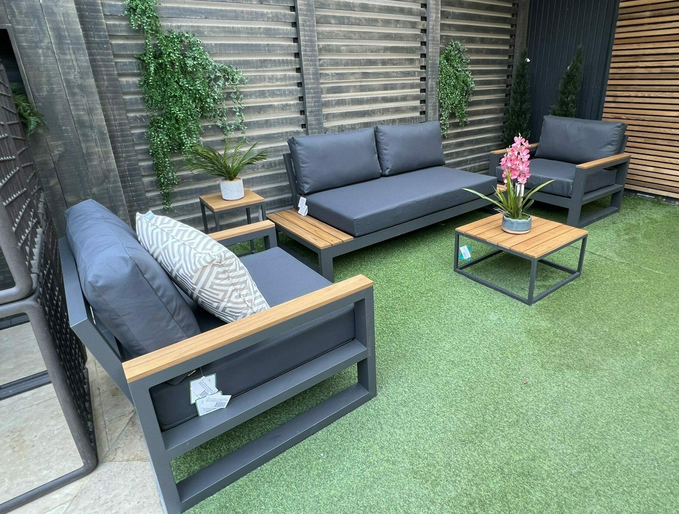 Two seater outdoor sales table and chairs
