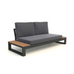 Soho Two-Seater Outdoor Sofa With Teak Side Tables