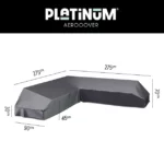 Platinum Lounge L-Shape Cover 275x275x90x30cm