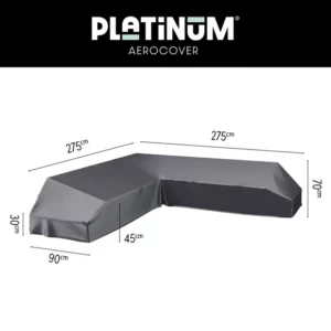 Platinum Lounge L-Shape Cover 275x275x90x30cm