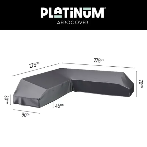 Platinum Lounge L-Shape Cover 275x275x90x30cm
