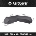 AeroCover Lounge L-Shape - 300x300x90xH30cm