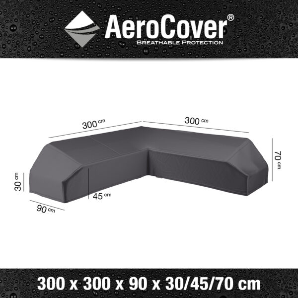 AeroCover Lounge L-Shape – 300x300x90xH30cm