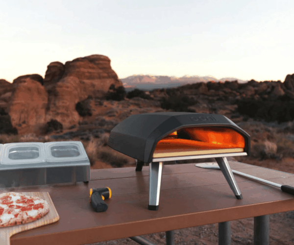 Koda 12 gas oven on road trip