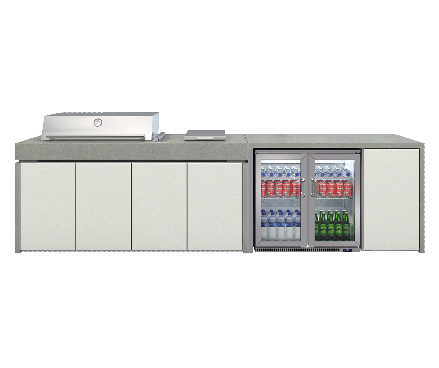 Harmony Signature 6 Burner Outdoor Kitchen with Double Fridge - Outdoor Kitchens For Sale Dublin
