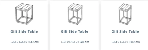 gili side table in teak for sale from the Outdoor Scene, Dublin 14, Best Furniture garden center in Ireland