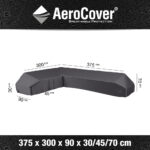 AeroCover for L-Shape Garden Set 375x300x70cm