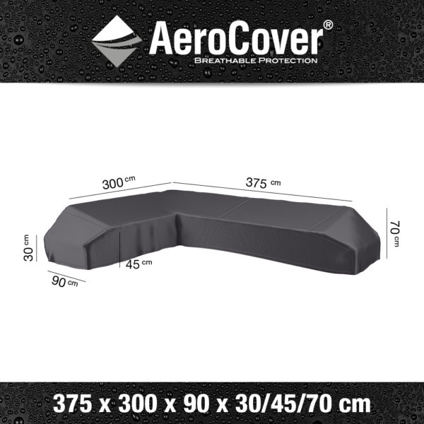 AeroCover for L-Shape Garden Set 375x300x70cm