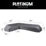 Platinum AeroCover lounge set platform cover 375x300x90xH30/45/70