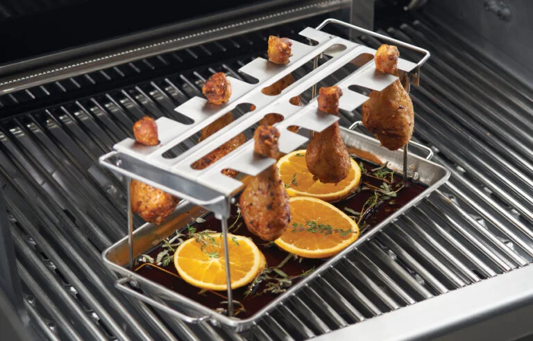 Broil King Wing Rack Lifestyle Shot