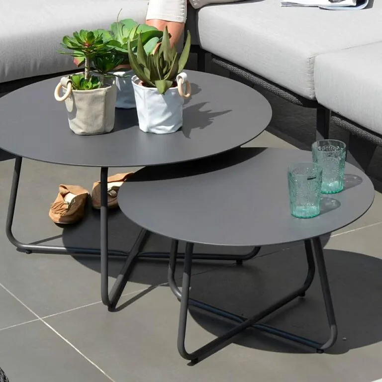 Two Dali Bistro Coffee Tables in a Lifestyle Setting