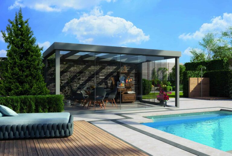 Flat Roof Pavilion Veranda - Verandas For Sale Dublin