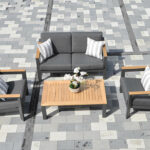 Lanta Outdoor Furniture Set With Two Seater Sofa