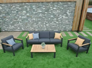 Lanta Outdoor Furniture Set With Three Seater Sofa