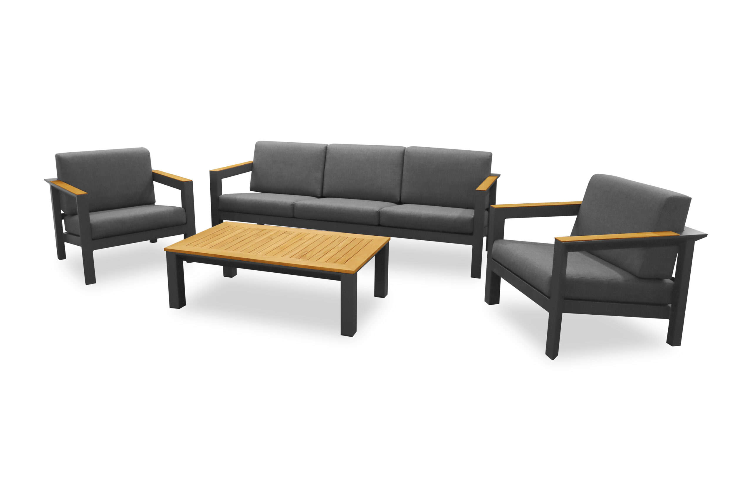 Lanta Outdoor Furniture Set With Three Seater Sofa