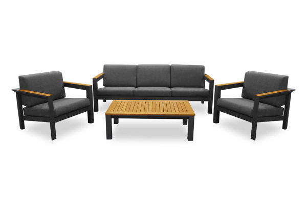 Lanta Outdoor Furniture Set With Three Seater Sofa