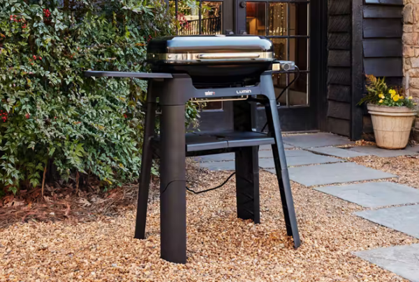 Weber Lumin Black With Stand Electric Barbecue