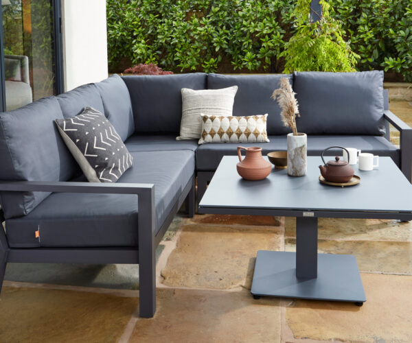 Timber Mini Outdoor Corner Sofa Outdoor.ie