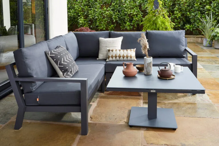 Timber Mini Corner Sofa Set - Lava Carbon - Outdoor Furniture For Sale Dublin