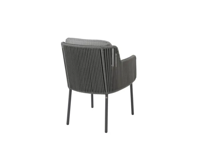 Bernini Dining Chair With 2 Cushions - Outdoor Garden Furniture for Sale - Side - Back