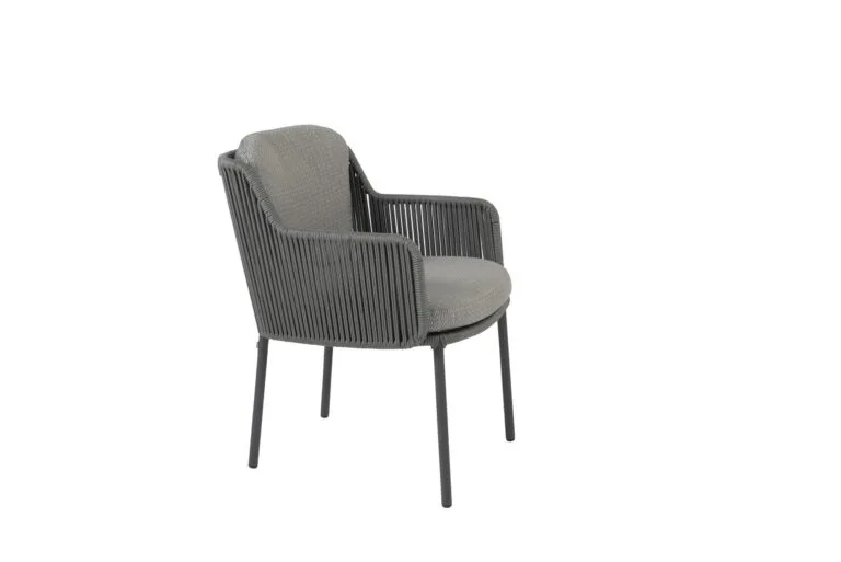 Bernini Dining Chair With 2 Cushions - Outdoor Garden Furniture for Sale - Side