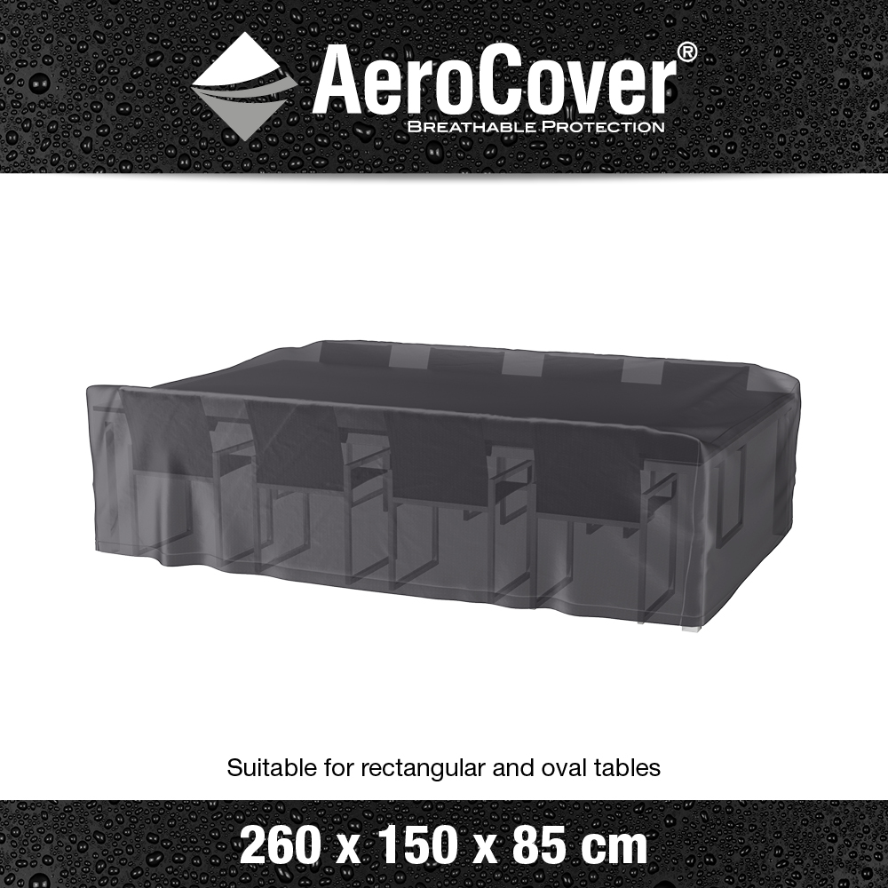 AeroCovers - Outdoor Furniture Set Cover Rectangular 260 x 150 x 85 - Garden Furniture Covers For Sale Dublin